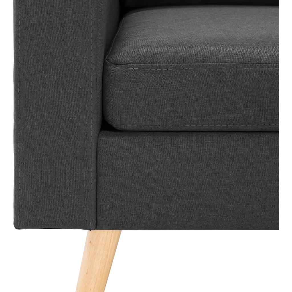 Dvivietė sofa, tamsiai pilkos spalvos, audinys