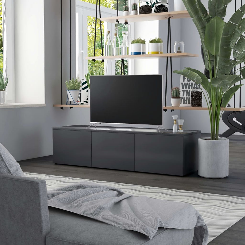 Televizoriaus spintelė, pilkos spalvos, 120x34x30cm, MDP