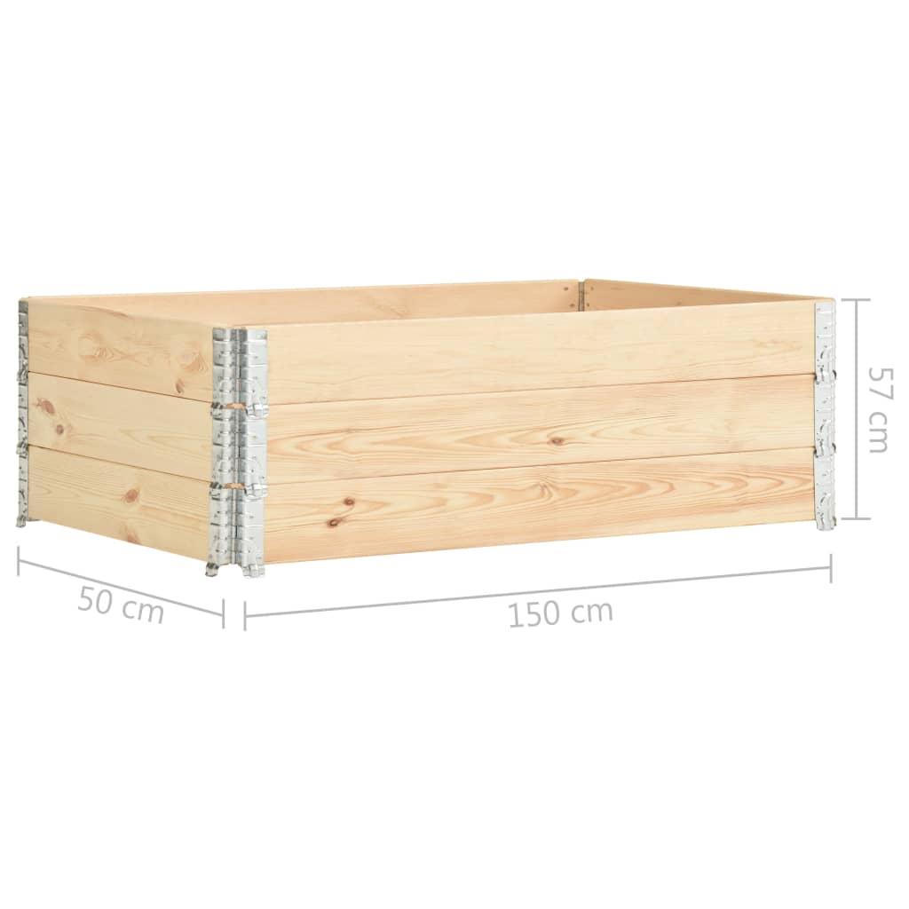 Padėklų apvadai, 3vnt., 50x150cm, pušies medienos masyvas