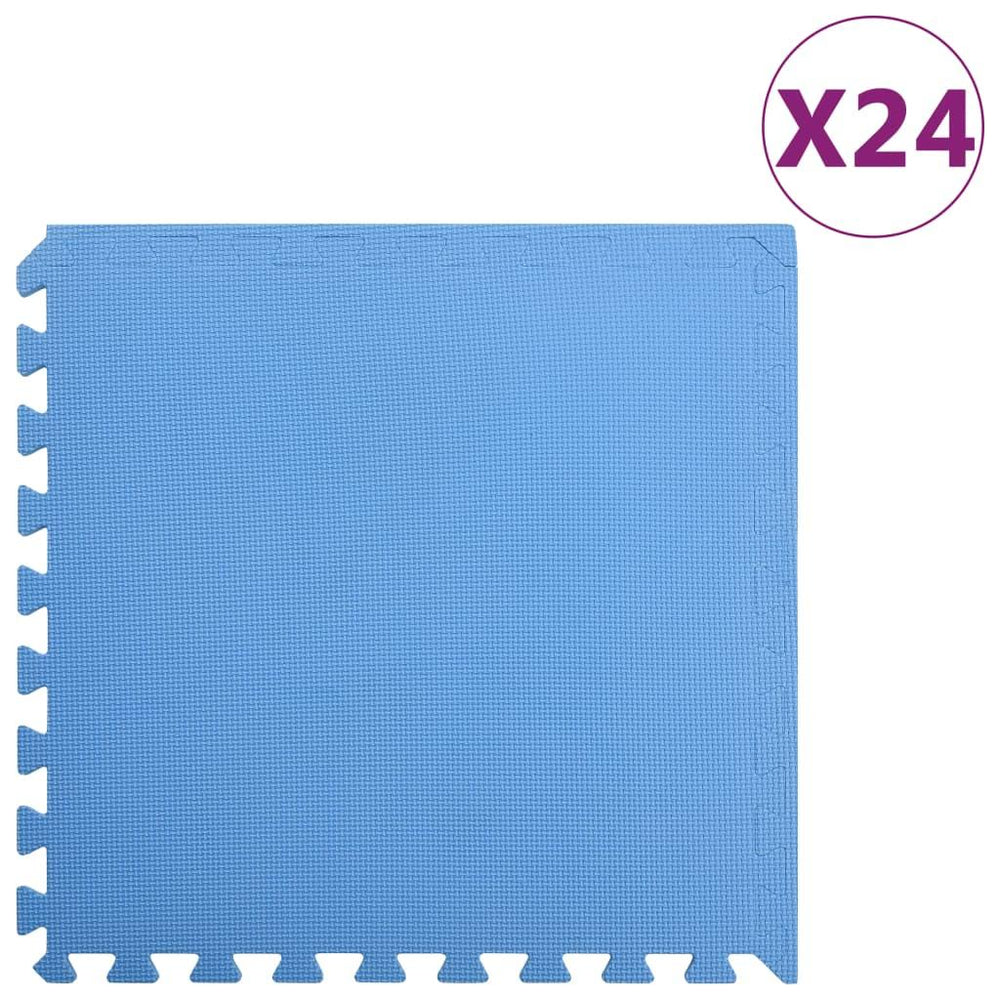 Kilimėliai, 24vnt., mėlyni, EVA putos, 8,64m²