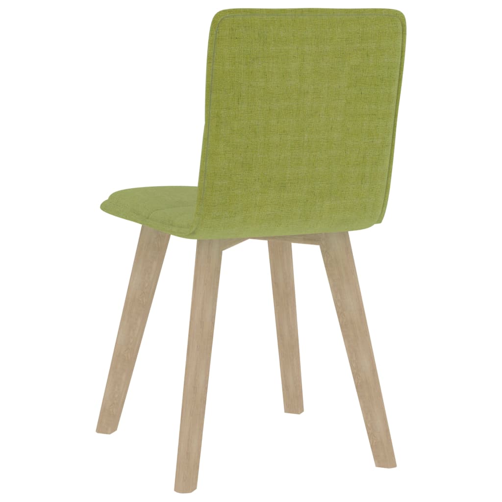 Valgomojo kėdės, 2vnt., žalios spalvos, audinys