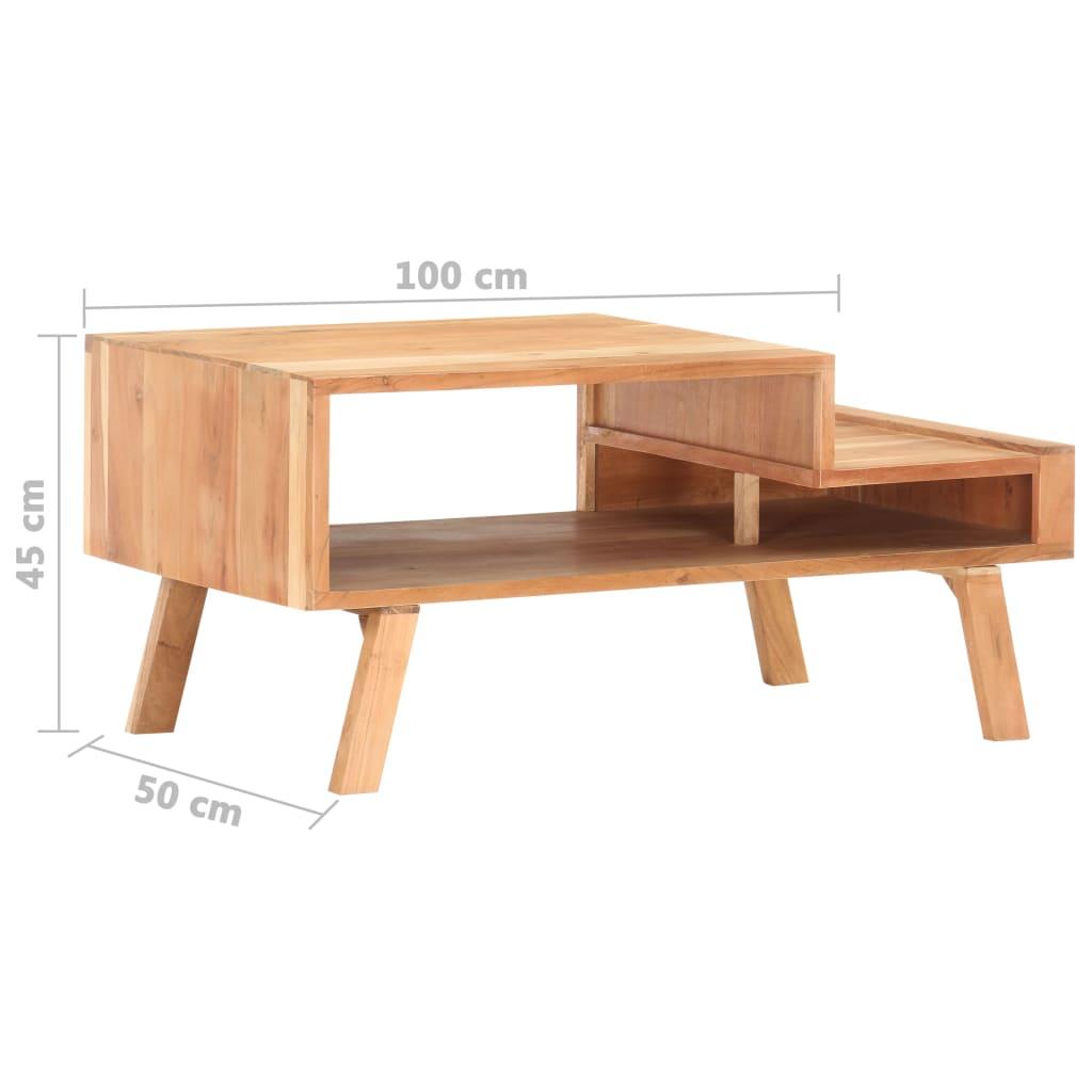 Kavos staliukas 100x50x45cm, akacijos medienos masyvas