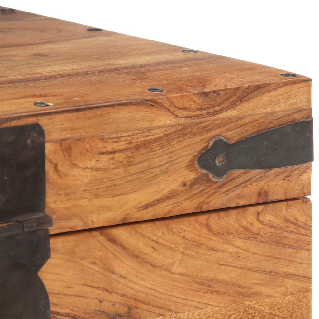 Skrynia, 40x40x40cm, akacijos medienos masyvas