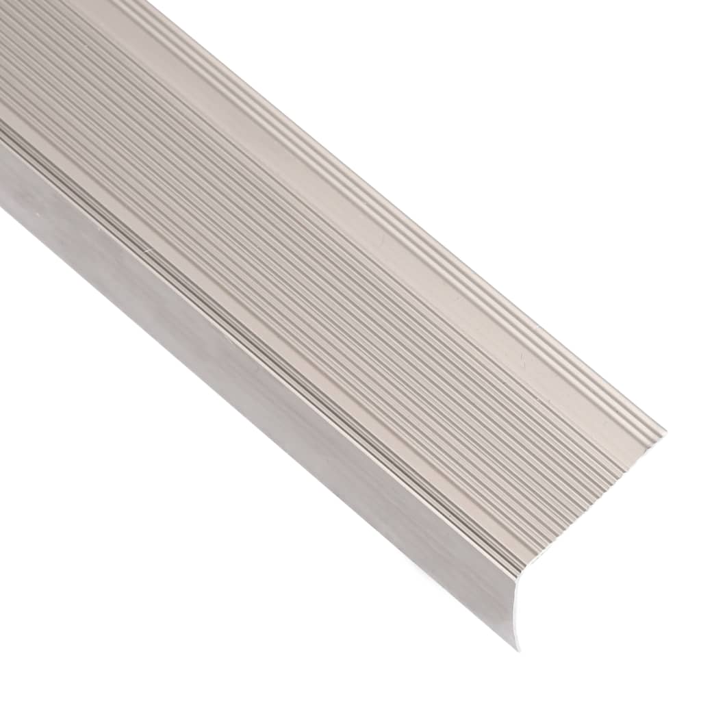 Profiliai laiptams, 15vnt., šampano, 134cm, aliuminis, L formos