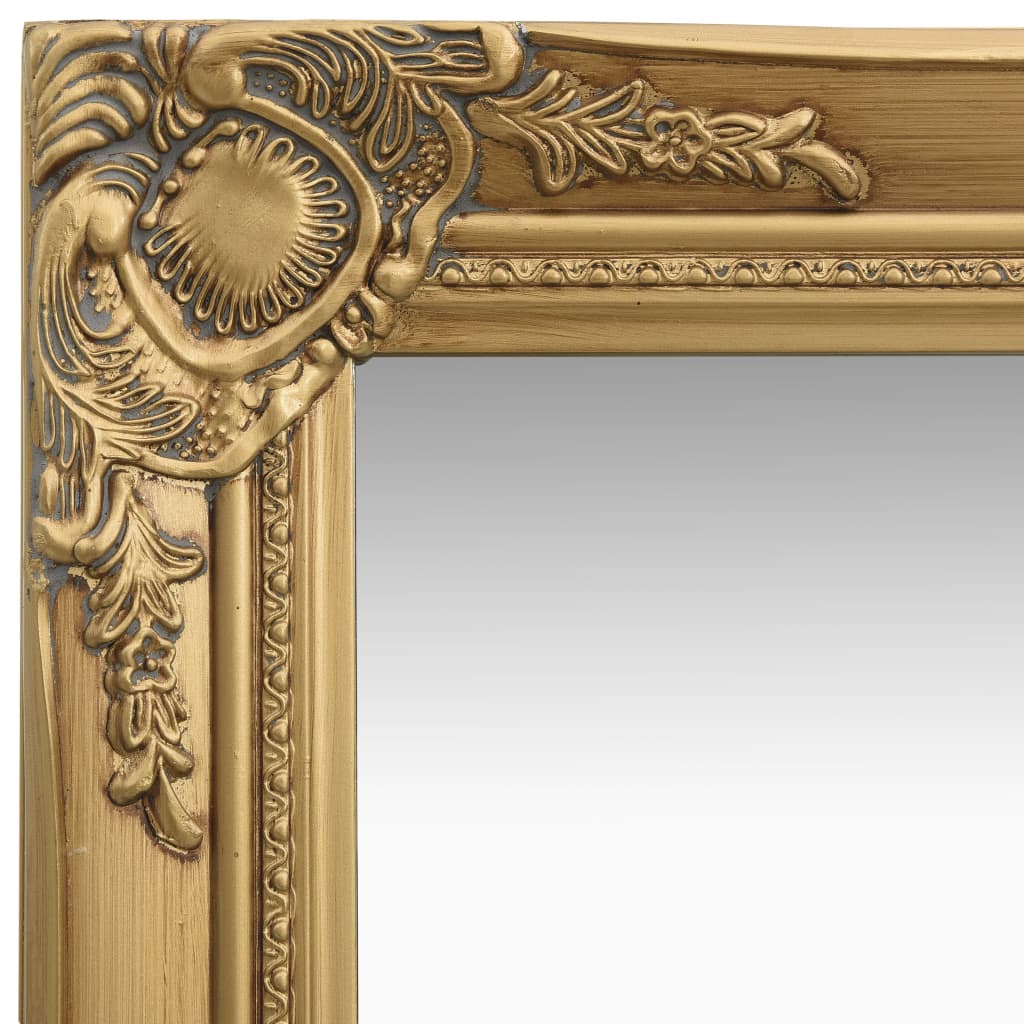 Sieninis veidrodis, aukso spalvos, 60x80cm, barokinis stilius