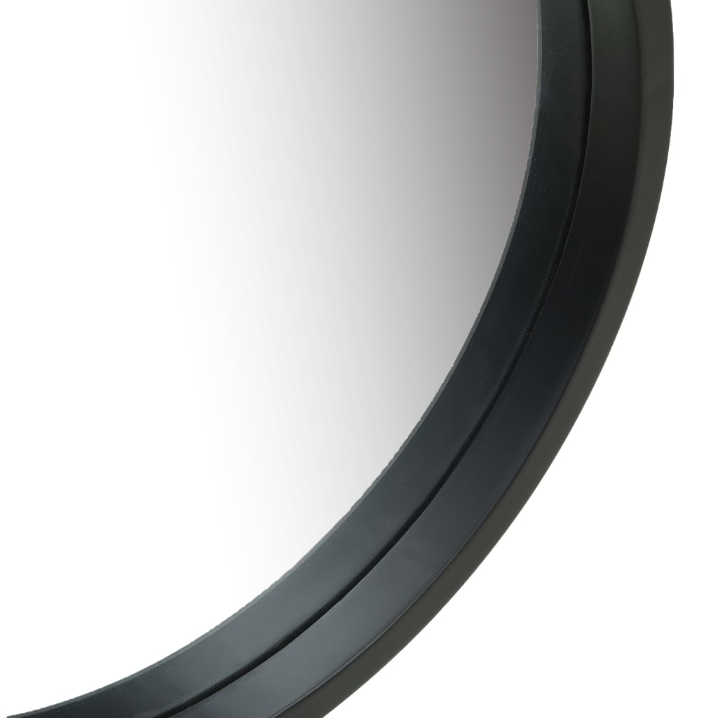 Sieninis veidrodis su dirželiu, juodos spalvos, 50cm