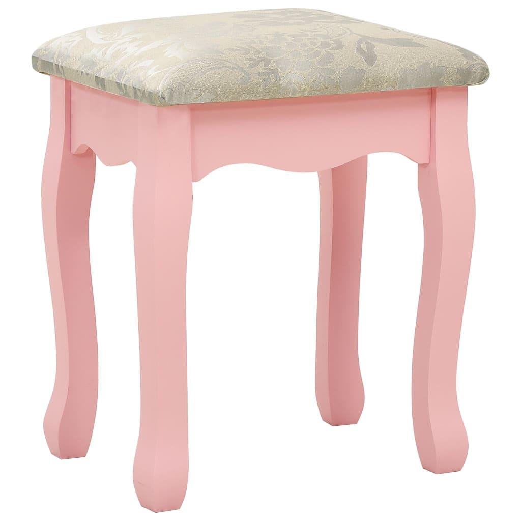 Kosmetinio staliuko rinkinys, rožinis, 80x69x141cm, paulovnija