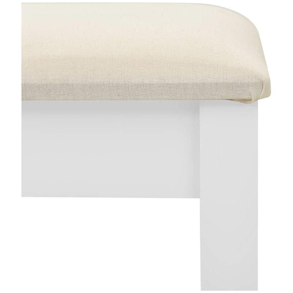 Kosmetinis staliukas, baltas, 65x36x128cm, paulovnija ir MDF