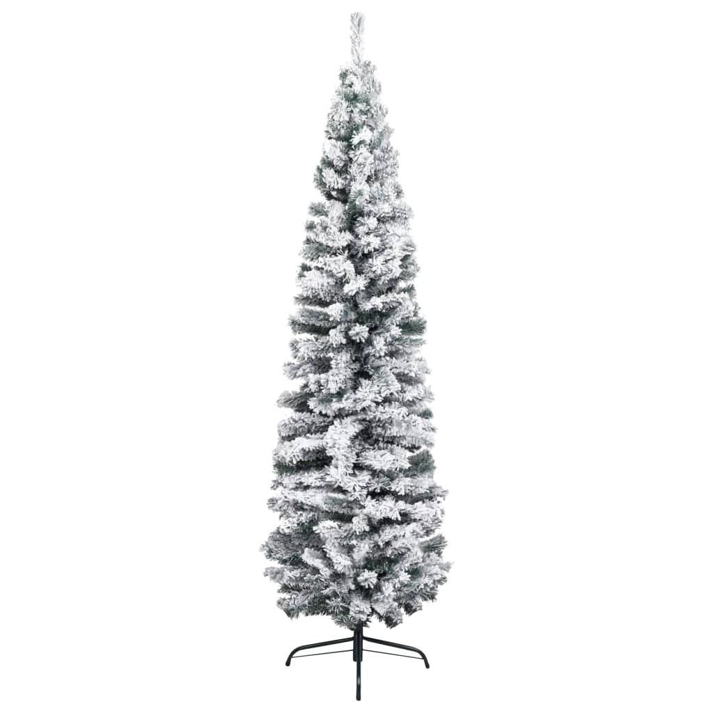 Dirbtinė Kalėdų eglutė su sniegu, žalios spalvos, 210cm, PVC