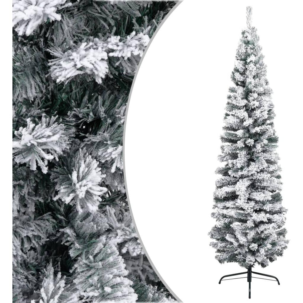 Dirbtinė Kalėdų eglutė su sniegu, žalios spalvos, 240cm, PVC