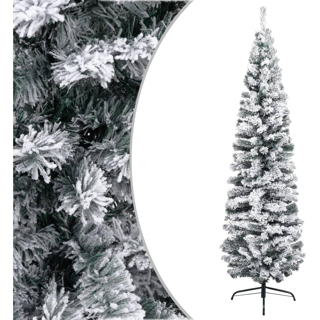 Dirbtinė Kalėdų eglutė su sniegu, žalios spalvos, 240cm, PVC