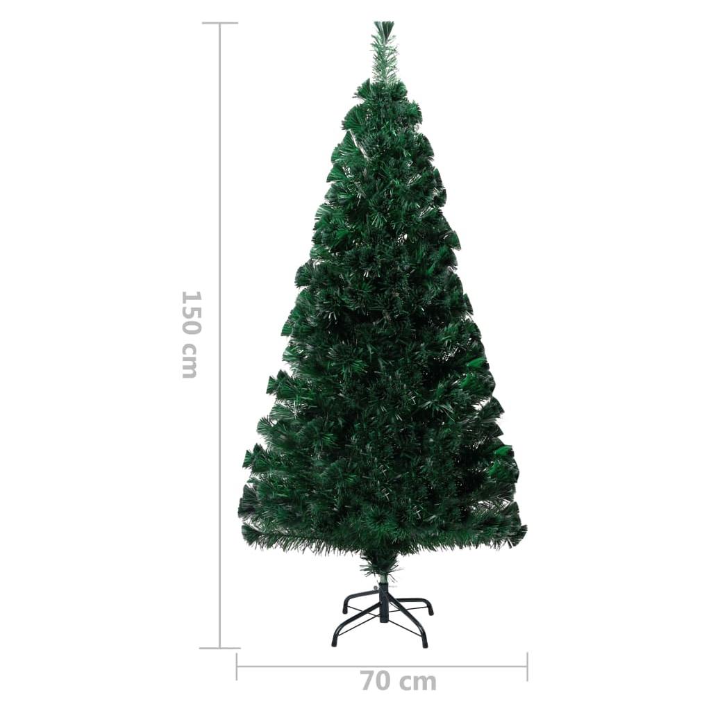 Dirbtinė Kalėdų eglutė su stovu, žalios spalvos, 150cm, PVC