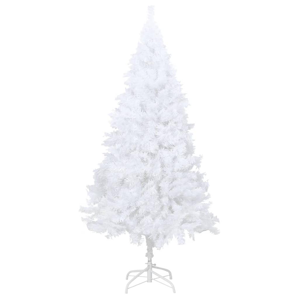 Dirbtinė Kalėdų eglutė su storomis šakomis, balta, 180cm, PVC