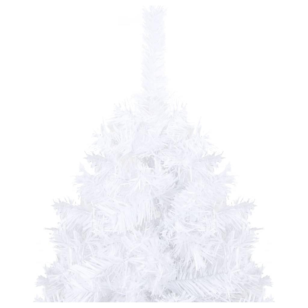Dirbtinė Kalėdų eglutė su storomis šakomis, balta, 180cm, PVC