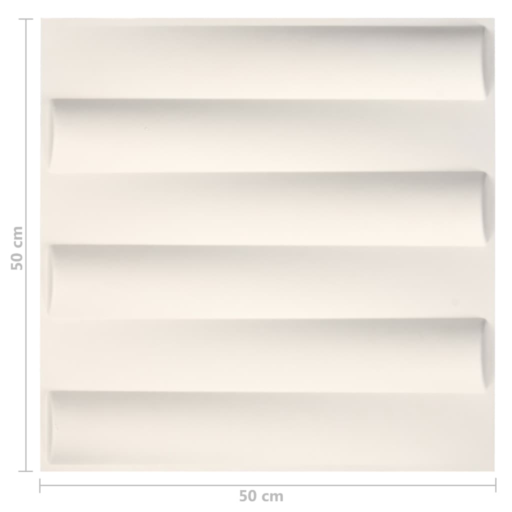 Sienos plokštės, 24vnt., 0,5x0,5m, 6m², 3D