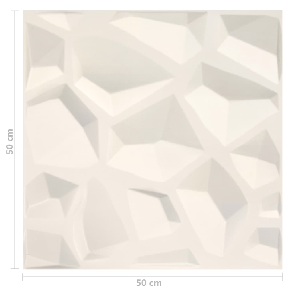 Sienos plokštės, 12vnt., 0,5x0,5m, 3m², 3D