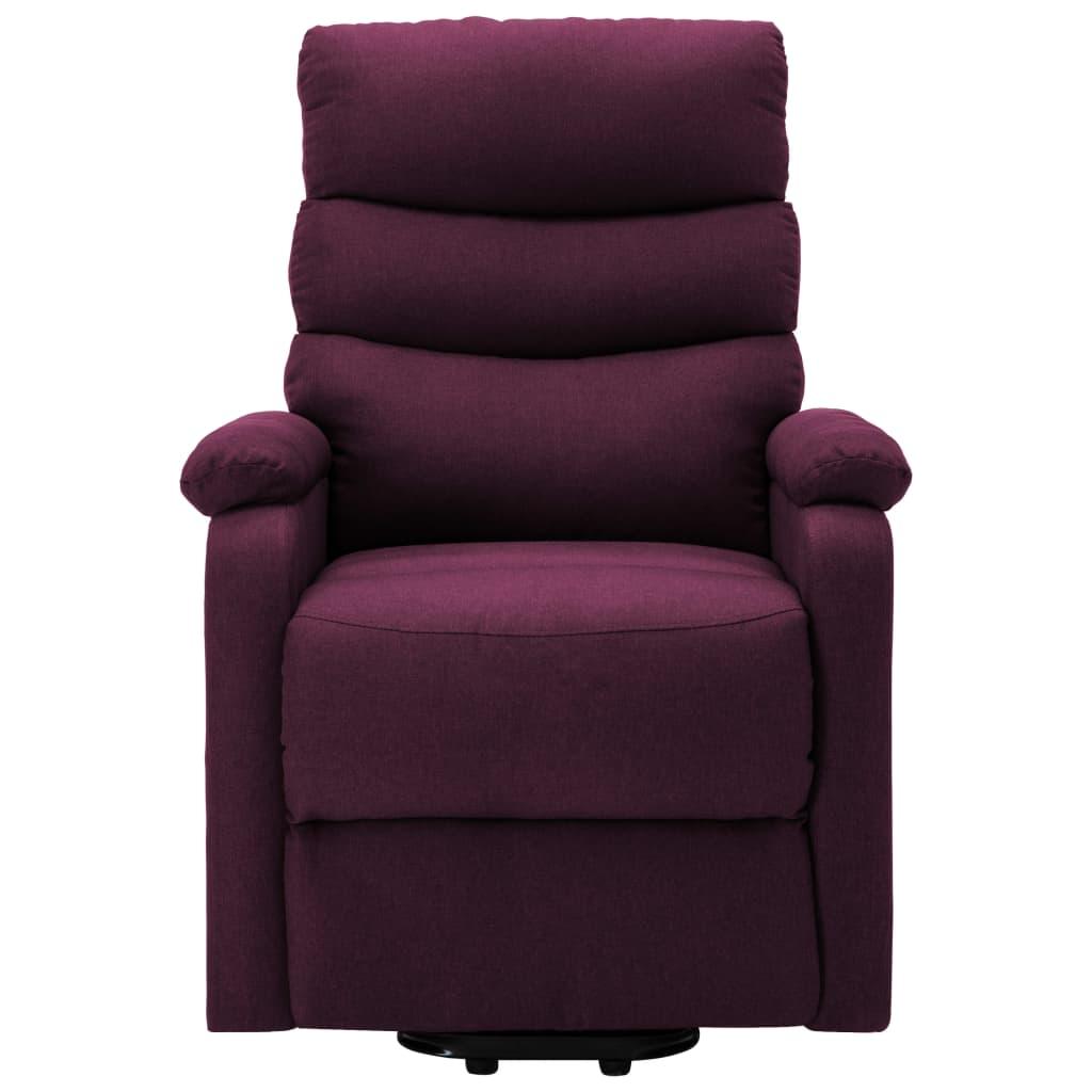 Atsistojantis atlošiamas krėslas, violetinės spalvos, audinys