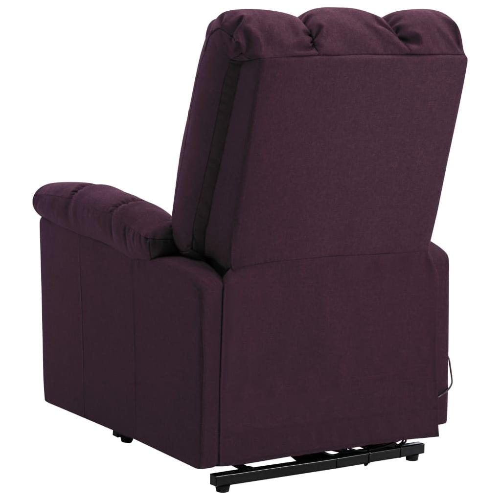 Atsistojantis atlošiamas krėslas, violetinės spalvos, audinys