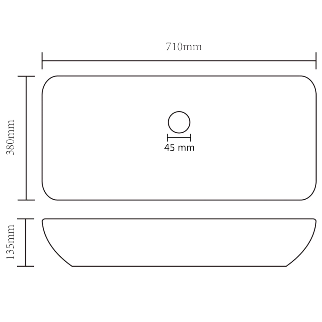 Praustuvas FOLDABLE, 71cm., baltas
