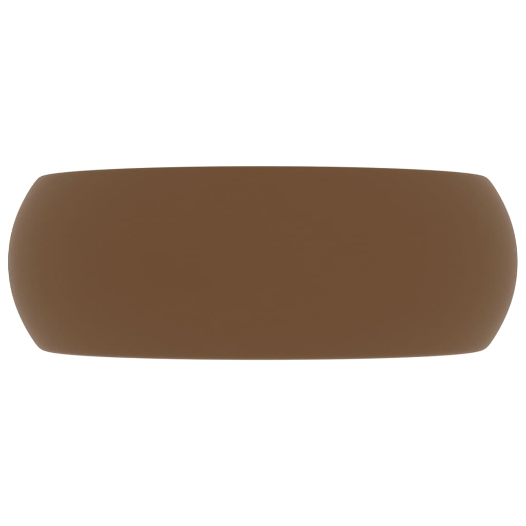 Prabangus praustuvas, matinis kreminis, 40x15cm, keramika