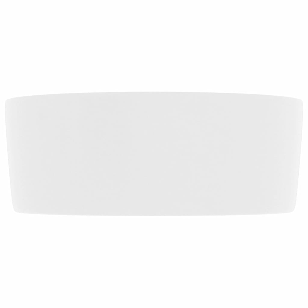 Prabangus praustuvas, matinis baltas, 40x15cm, keramika