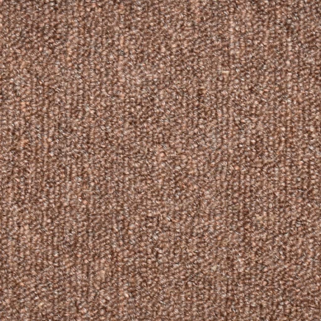 Laiptų kilimėliai, 15vnt., rudos spalvos, 65x24x4cm