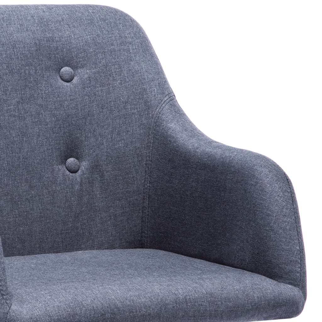 Valgomojo kėdės, 2vnt., šviesiai pilkos spalvos, audinys