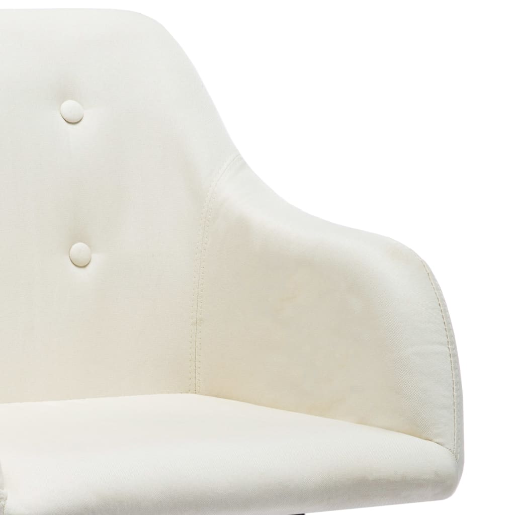 Valgomojo kėdės, 2vnt., kreminės spalvos, audinys