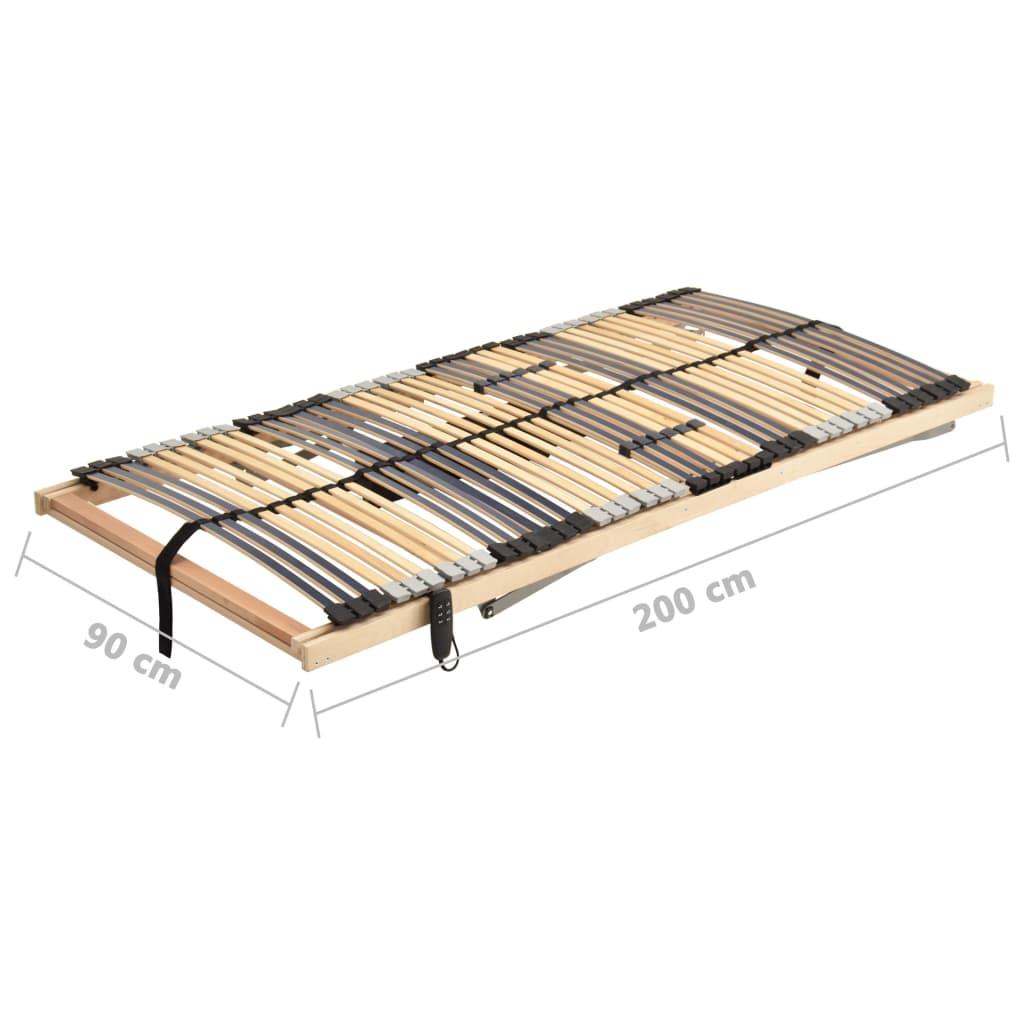 Elektrinės grotelės lovai su 28 lentjuostėmis, 90x200cm
