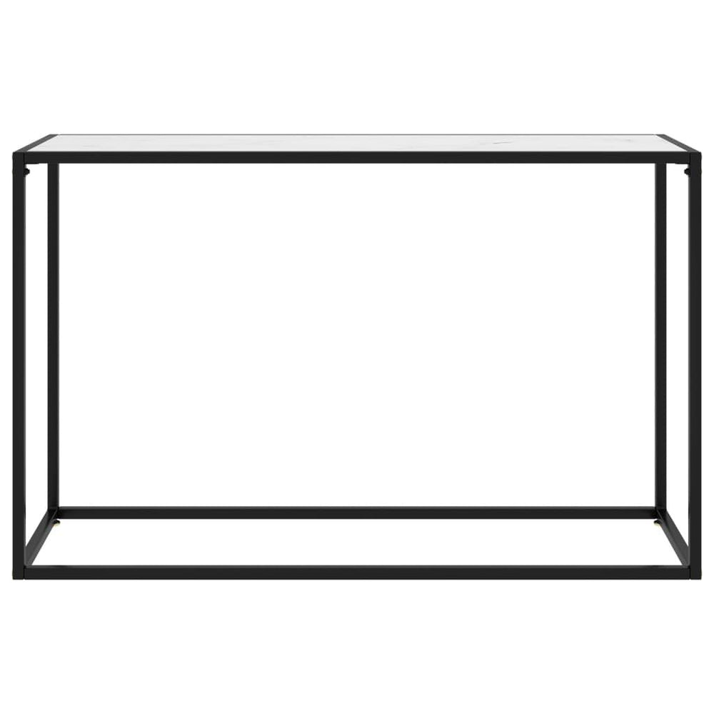 Konsolinis staliukas, baltas, 120x35x75cm, grūdintas stiklas