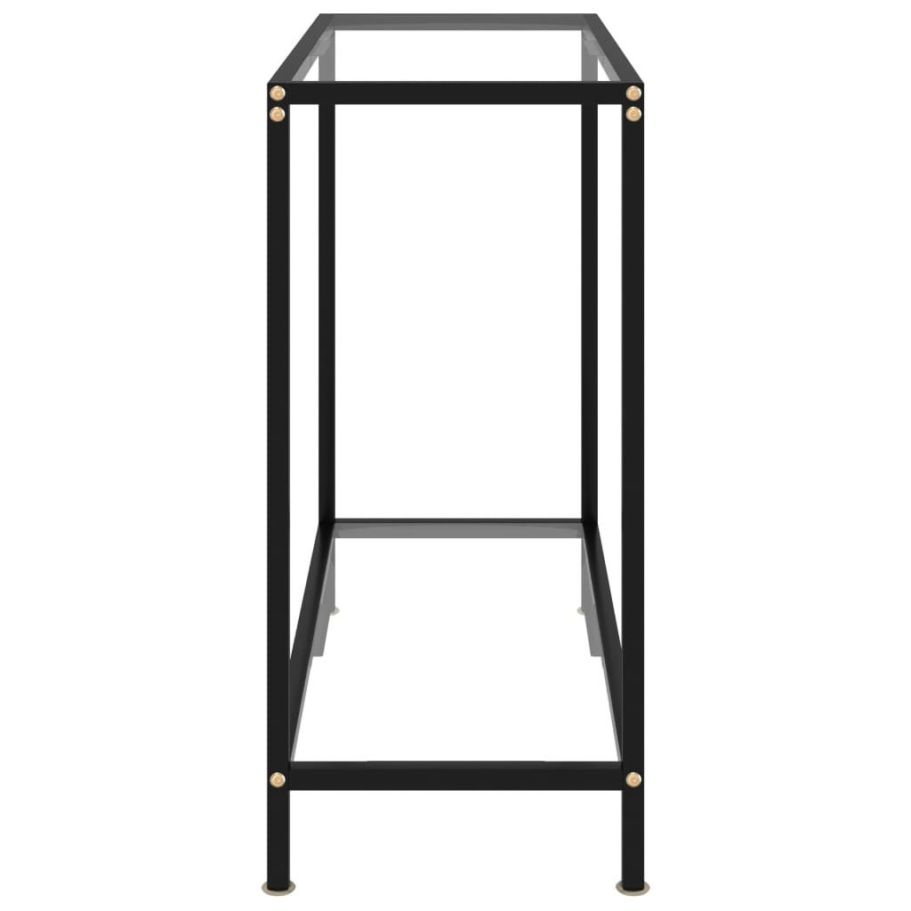 Konsolinis staliukas, skaidrus, 80x35x75cm, grūdintas stiklas