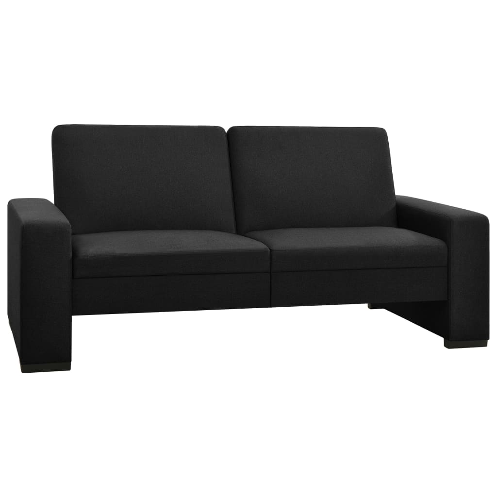 Sofa-lova, juodos spalvos, audinys