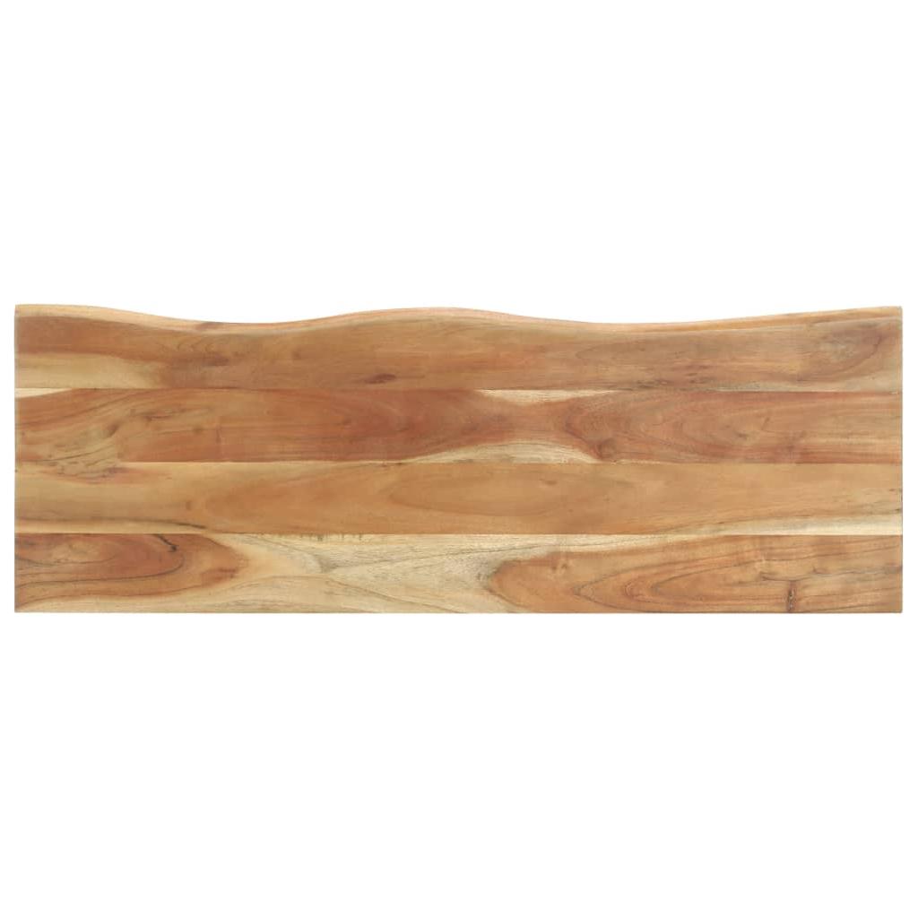 Kabykla su gyvu kraštu, 100x35x22cm, akacijos medienos masyvas