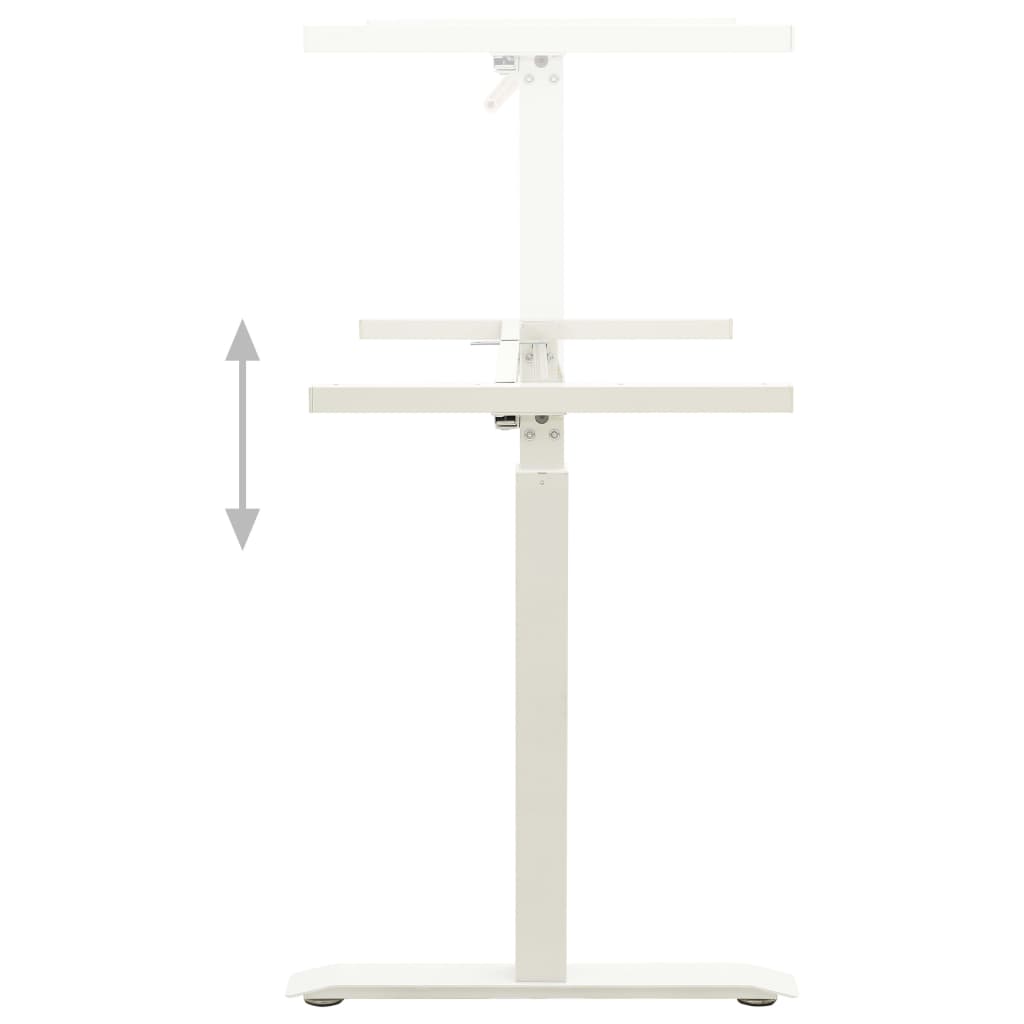 Reguliuojamo aukščio stovimo rašomojo stalo rėmas, baltas