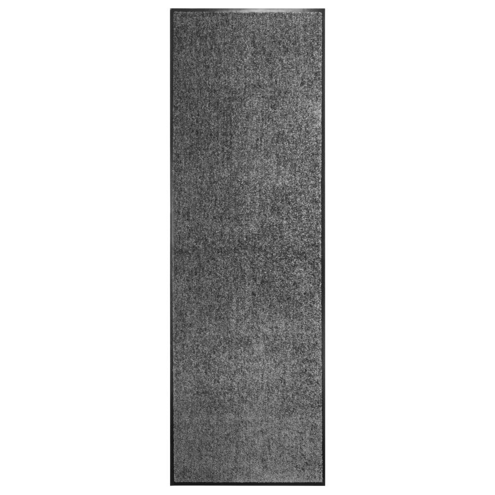 Durų kilimėlis, antracito spalvos, 60x180cm, plaunamas
