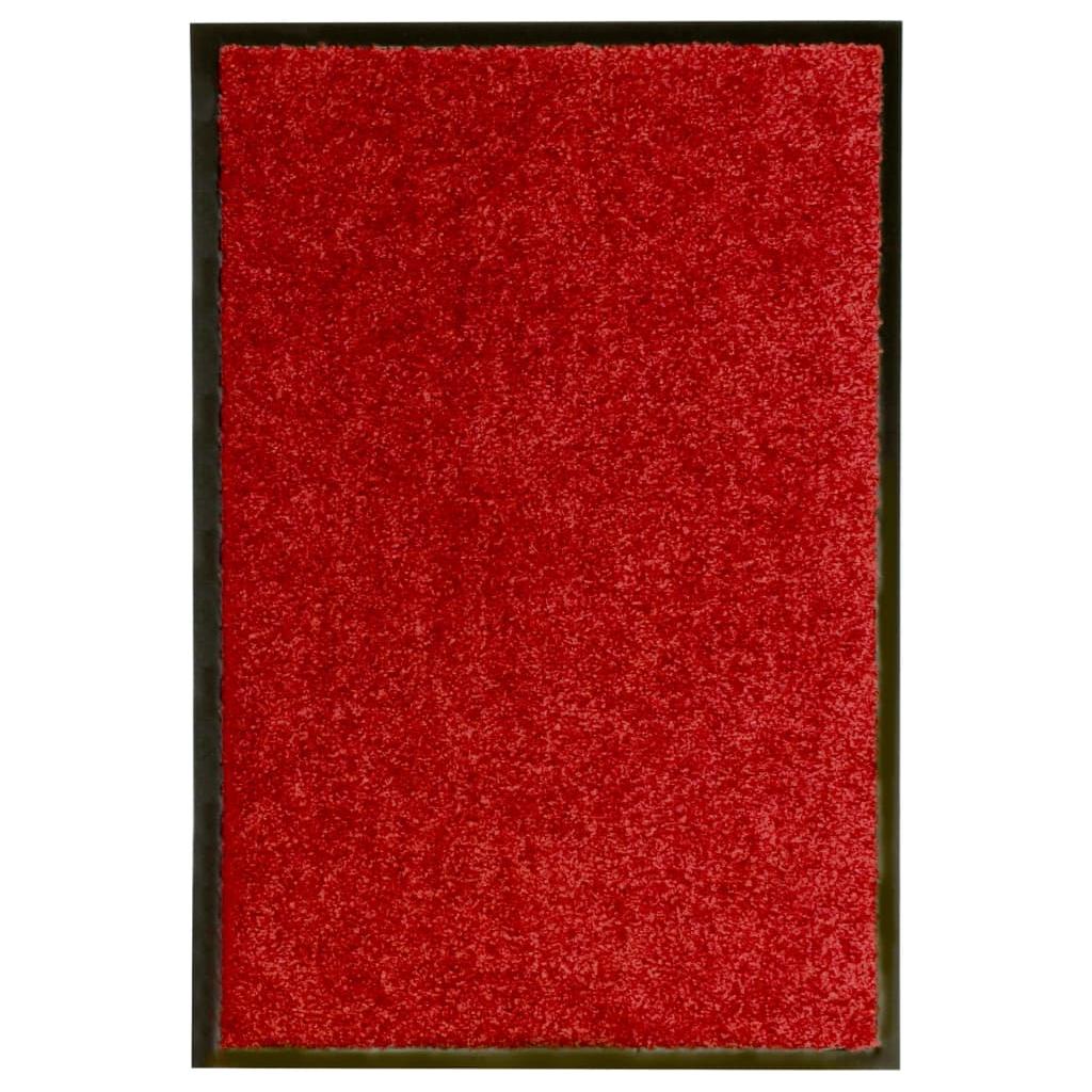 Durų kilimėlis, raudonos spalvos, 40x60cm, plaunamas