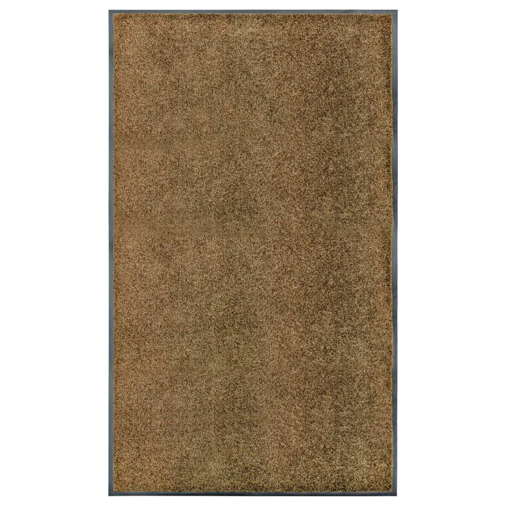Durų kilimėlis, rudos spalvos, 90x150cm, plaunamas