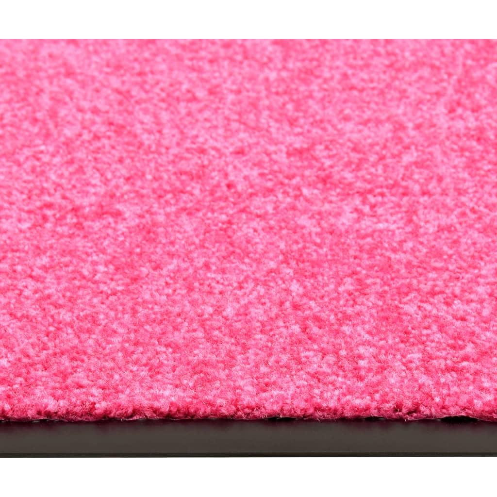 Durų kilimėlis, rožinės spalvos, 90x120cm, plaunamas