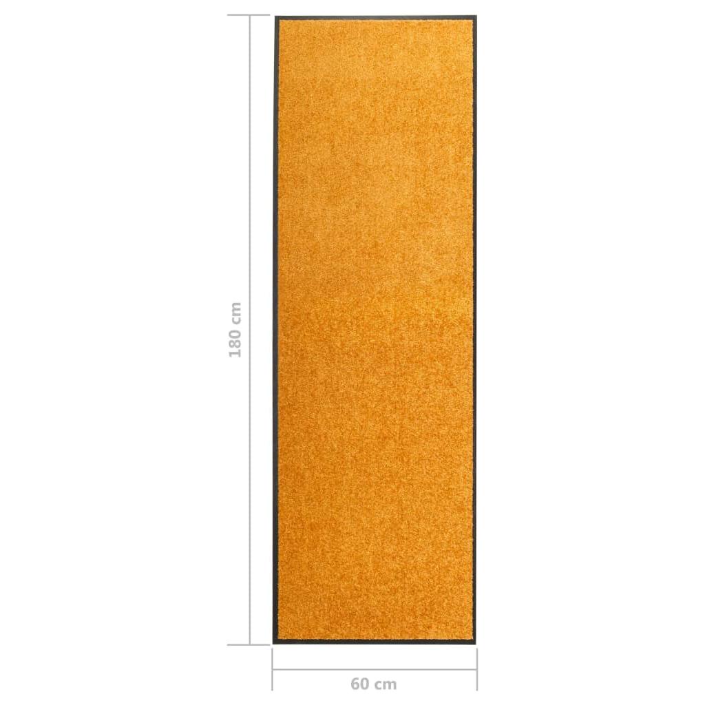 Durų kilimėlis, oranžinės spalvos, 60x180cm, plaunamas