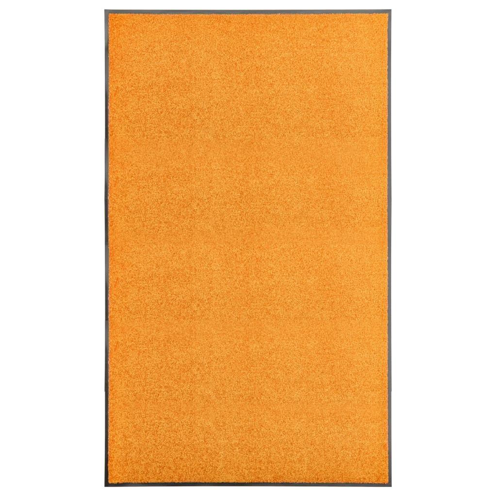 Durų kilimėlis, oranžinės spalvos, 90x150cm, plaunamas