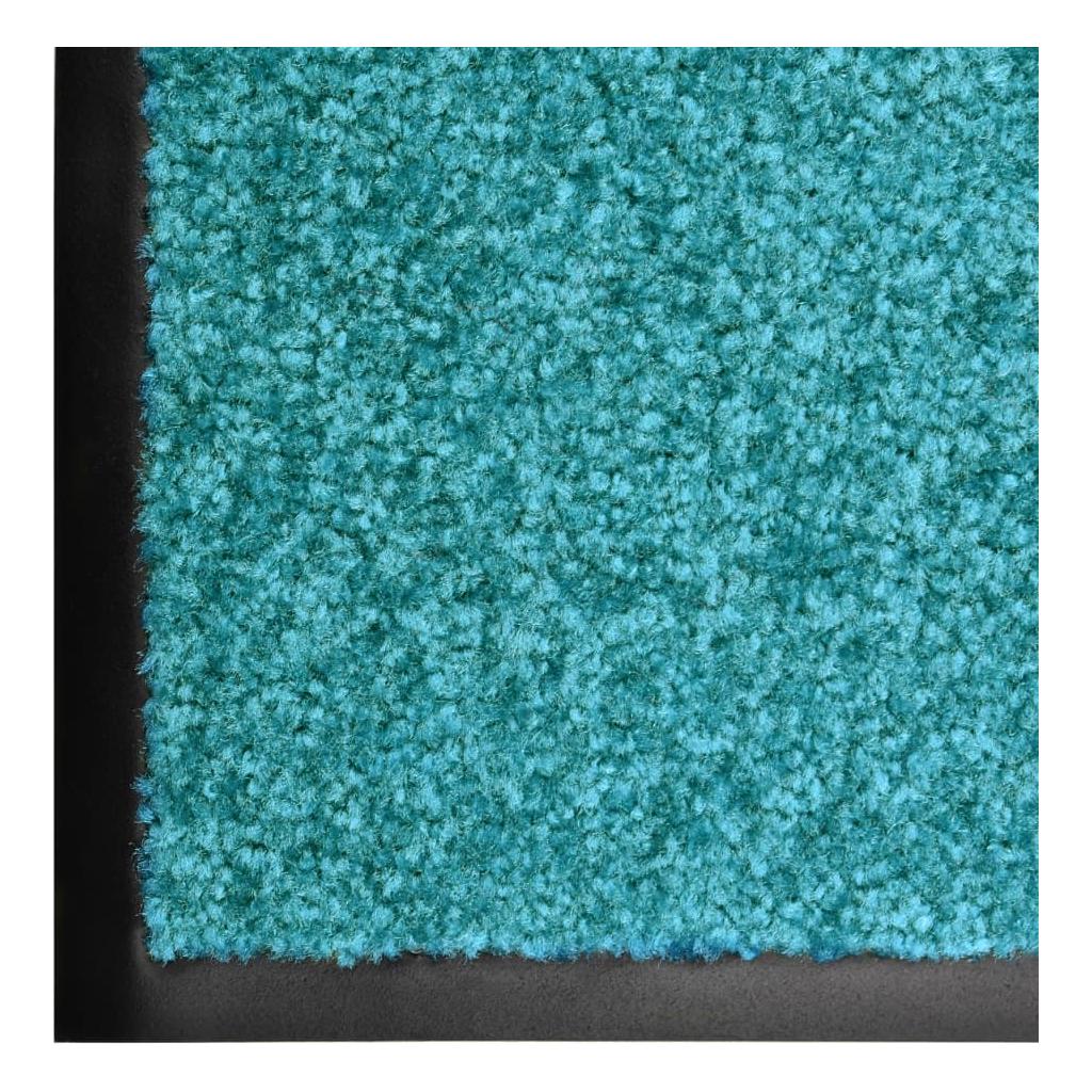 Durų kilimėlis, žydros spalvos, 60x180cm, plaunamas