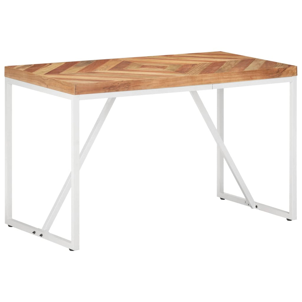 Valgomojo stalas, 120x60x76cm, akacija ir mango mediena