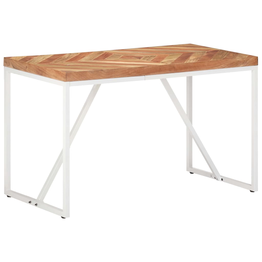 Valgomojo stalas, 120x60x76cm, akacija ir mango mediena