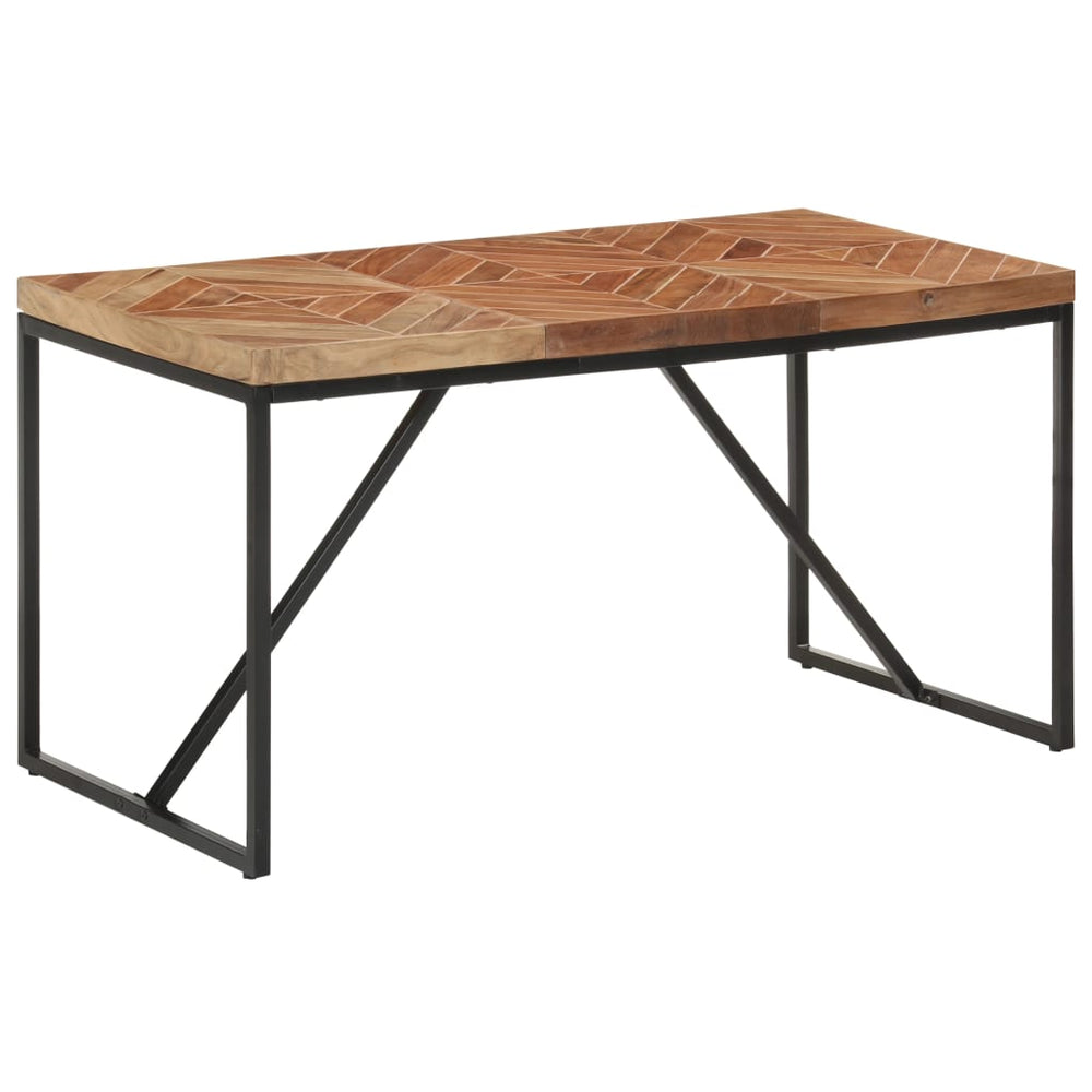 Valgomojo stalas, 140x70x76cm, akacija ir mango mediena
