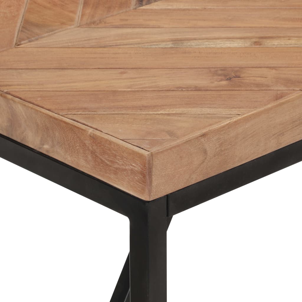 Valgomojo stalas, 160x70x76cm, akacija ir mango mediena