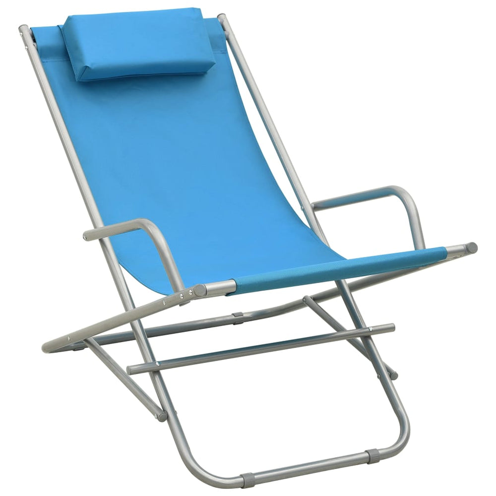 Supamos kėdės, 2vnt., mėlynos spalvos, plienas