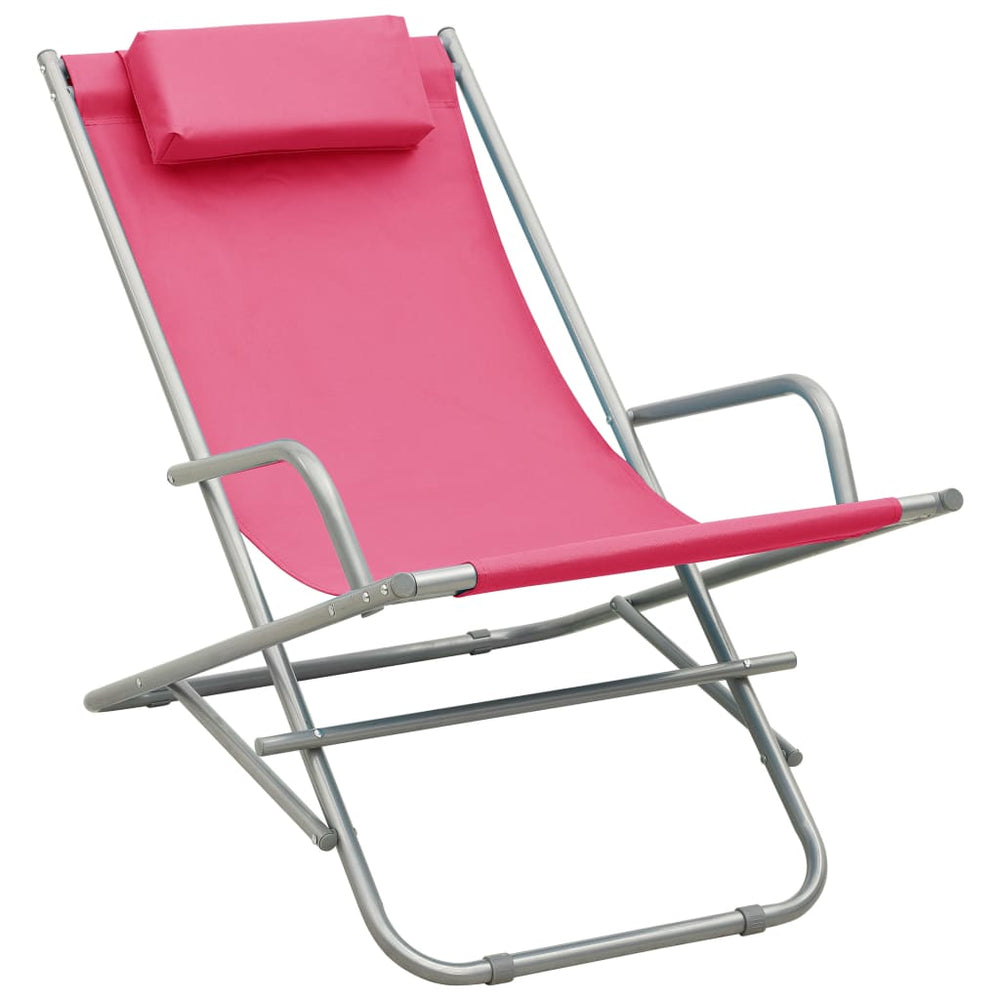 Supamos kėdės, 2vnt., rožinės spalvos, plienas