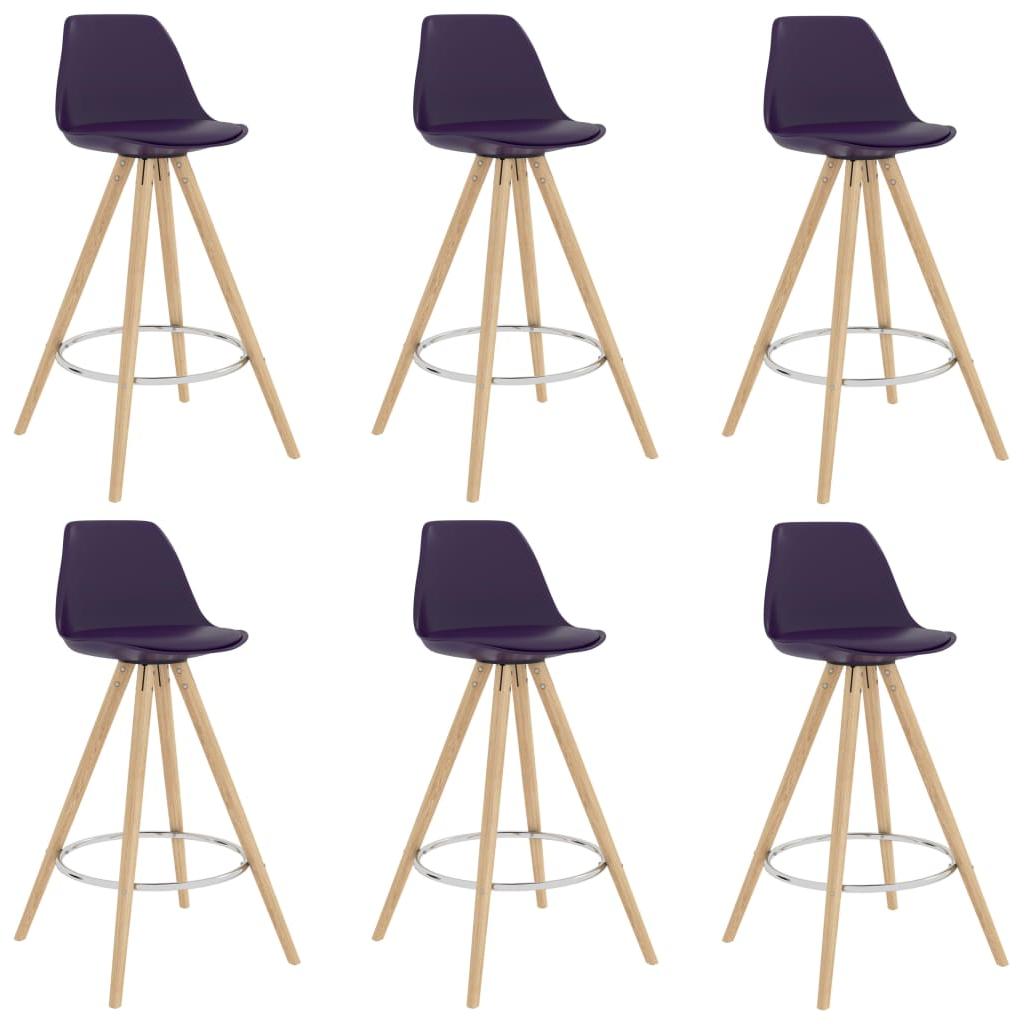 Baro baldų komplektas, 7 dalių, violetinis (287253+3x289175)