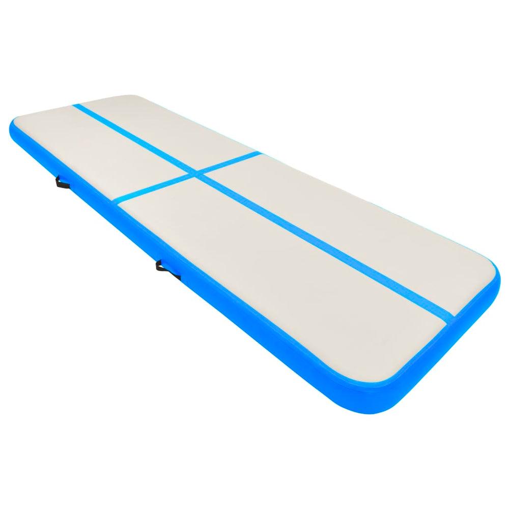 Pripučiamas gimnastikos kilimėlis, mėlynas, 500x100x15cm, PVC