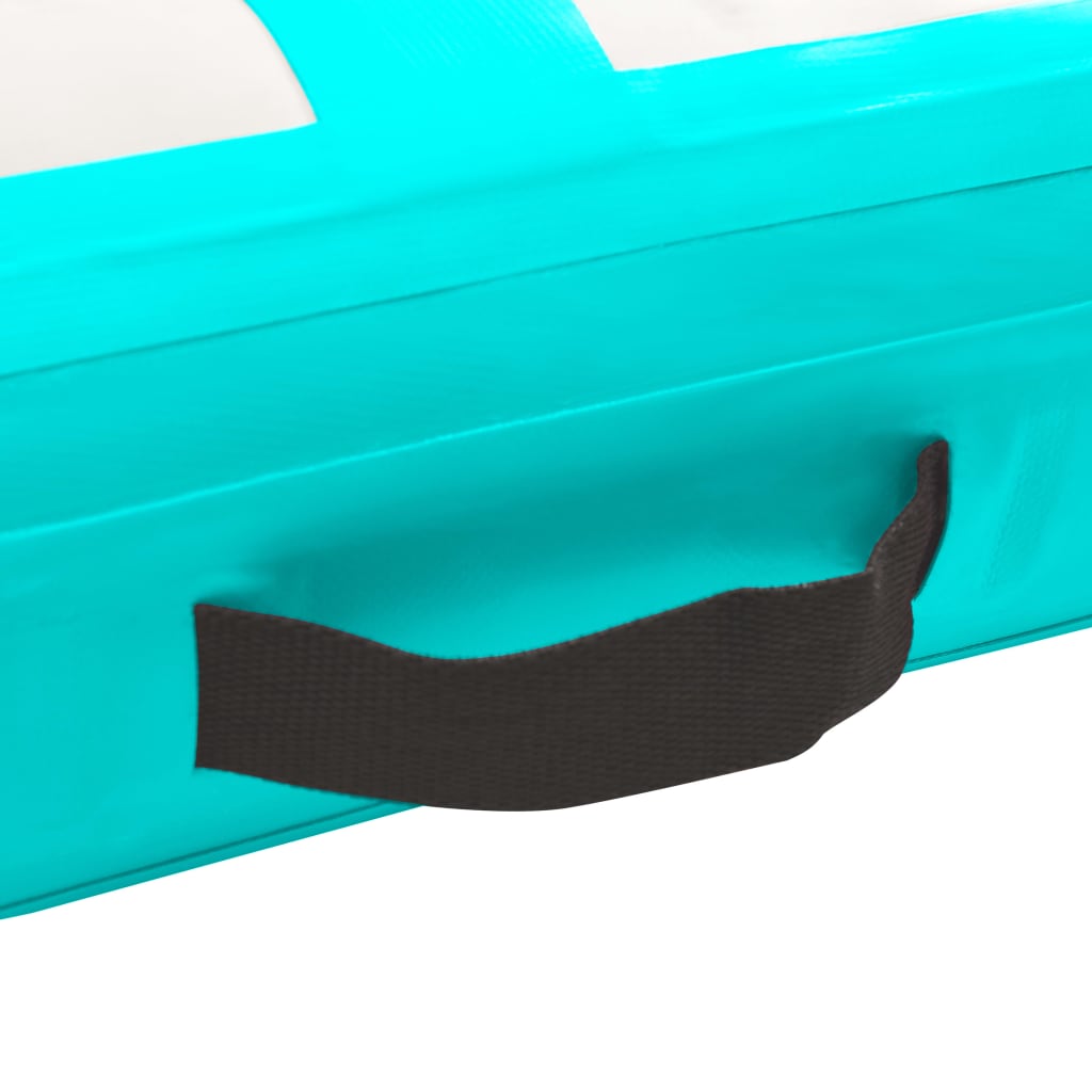 Pripučiamas gimnastikos kilimėlis, žalias, 500x100x15cm, PVC